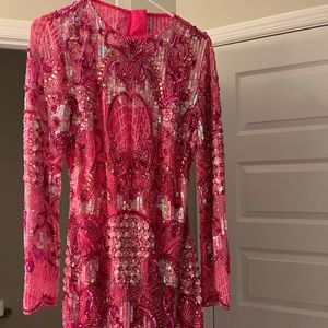 Pink Sequin Dress